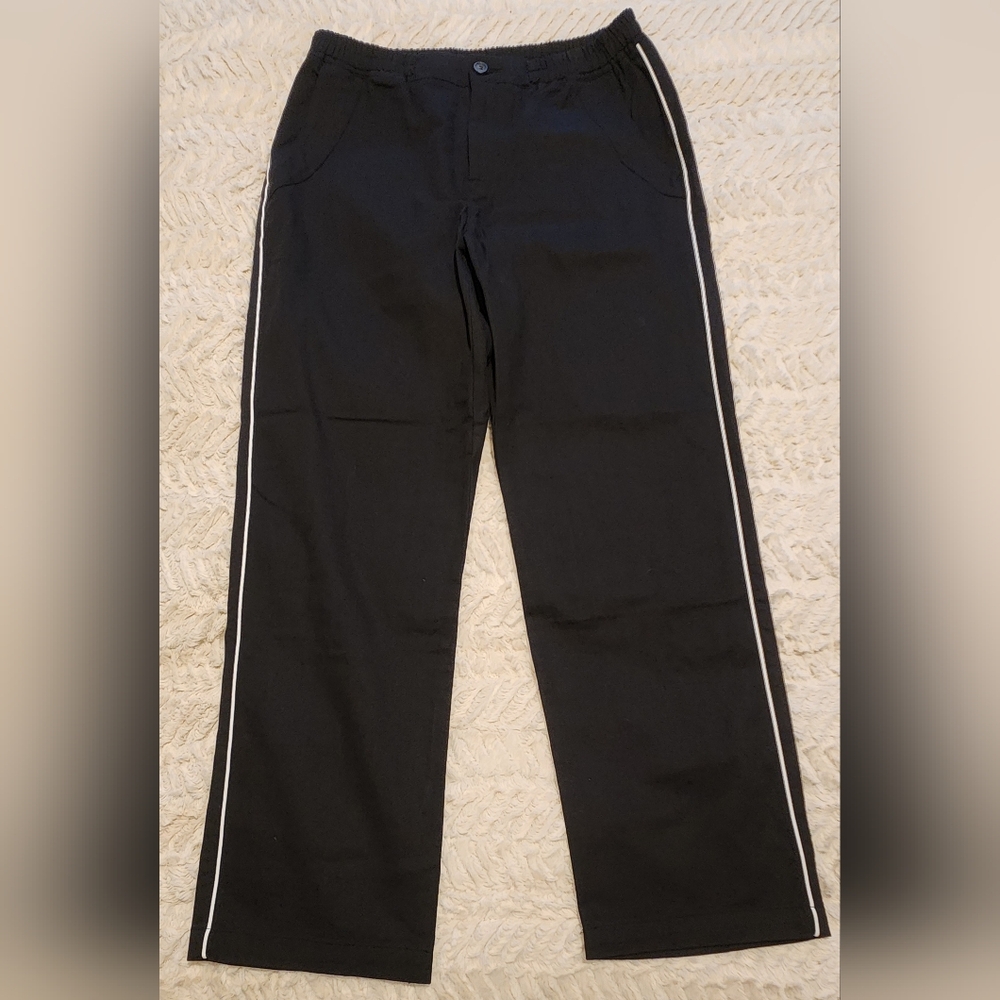 Reigning Champ Piped Twill Rugby Pants. Size L. Black. NWT
